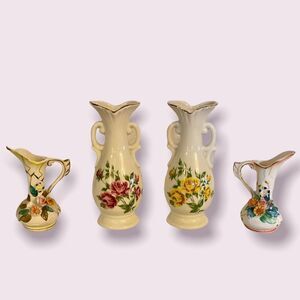 Vintage Decorative UCGC Japan Porcelain Vases and Pitchers